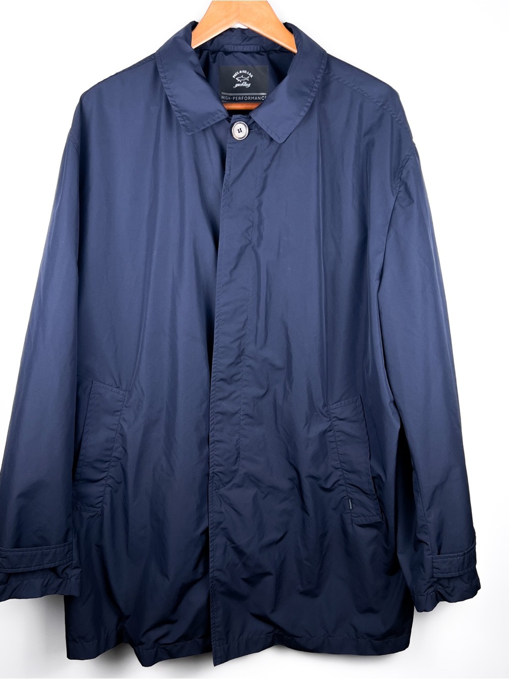 Paul & Shark 3XL Mens Light Trench Coat Jacket High Performance Made in Italy